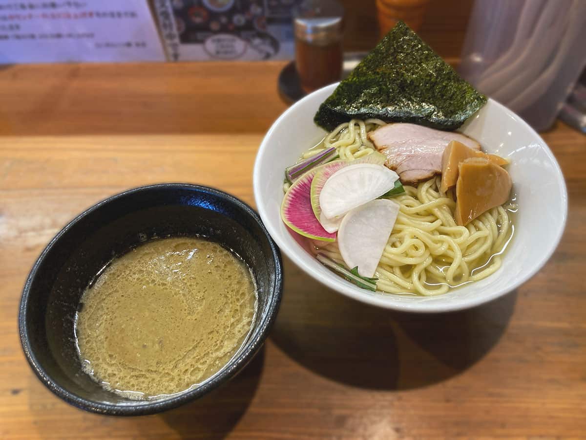 釜揚げつけ麺 宮城産牡蠣ポタージュ|らーめん いつ樹 本店