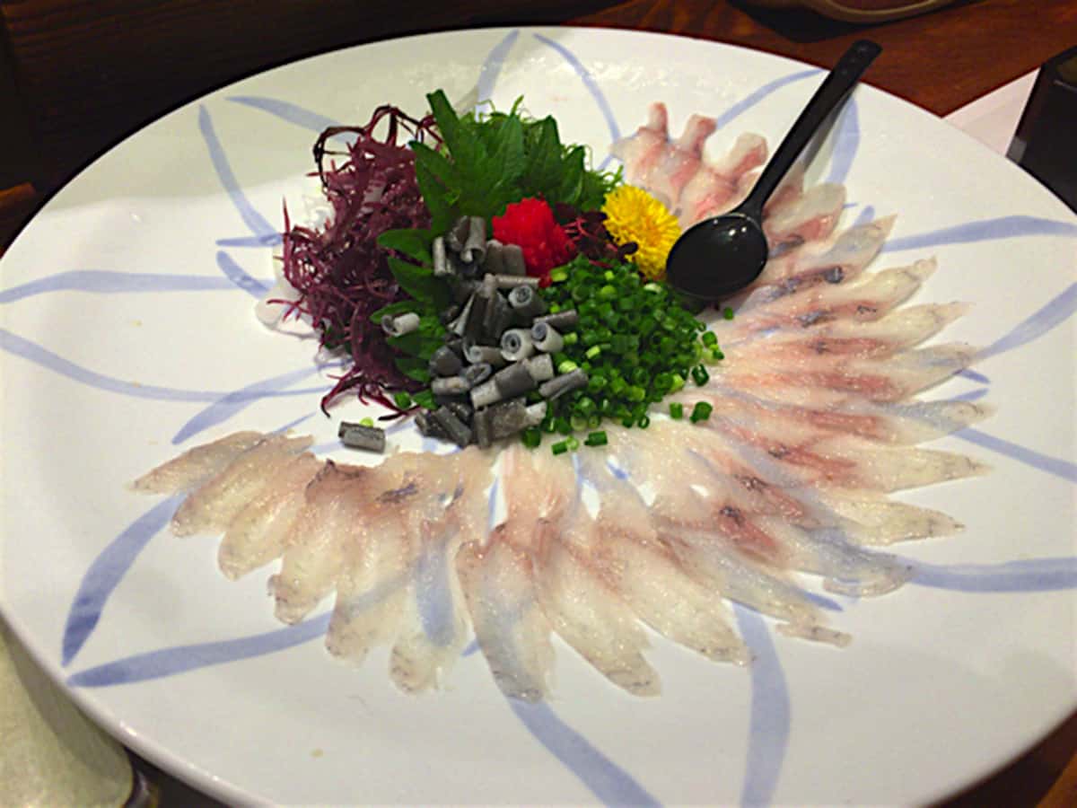 静岡 浜松 魚料理専門 魚魚一 鰻の刺し身