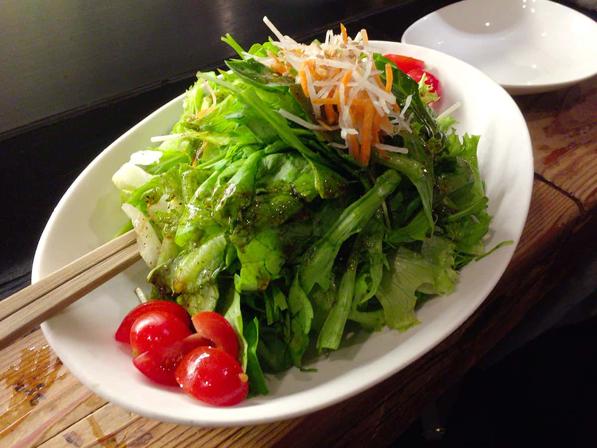 東京 武蔵野 もも吉 川田農園の野菜サラダ