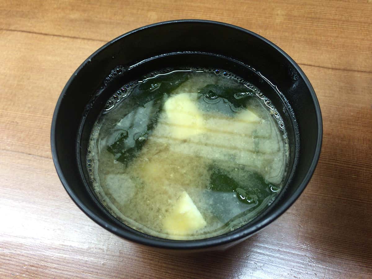 東京 国立 深川つり舟 味噌汁