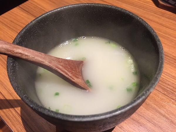 神奈川 横浜 炭火やきとり 伝兵衛 南店|鶏スープ