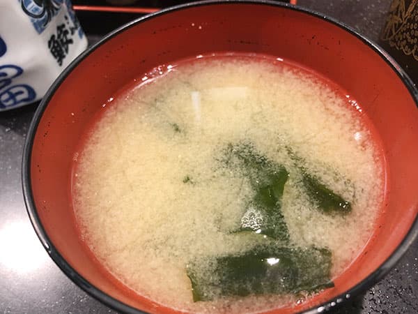 東京 小伝馬町 寿司富|味噌汁