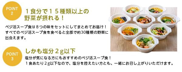 ベジ活スープ食|オススメポイント