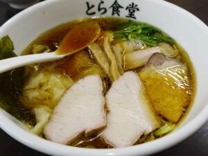 福島 白河 とら食堂｜焼豚ワンタン麺