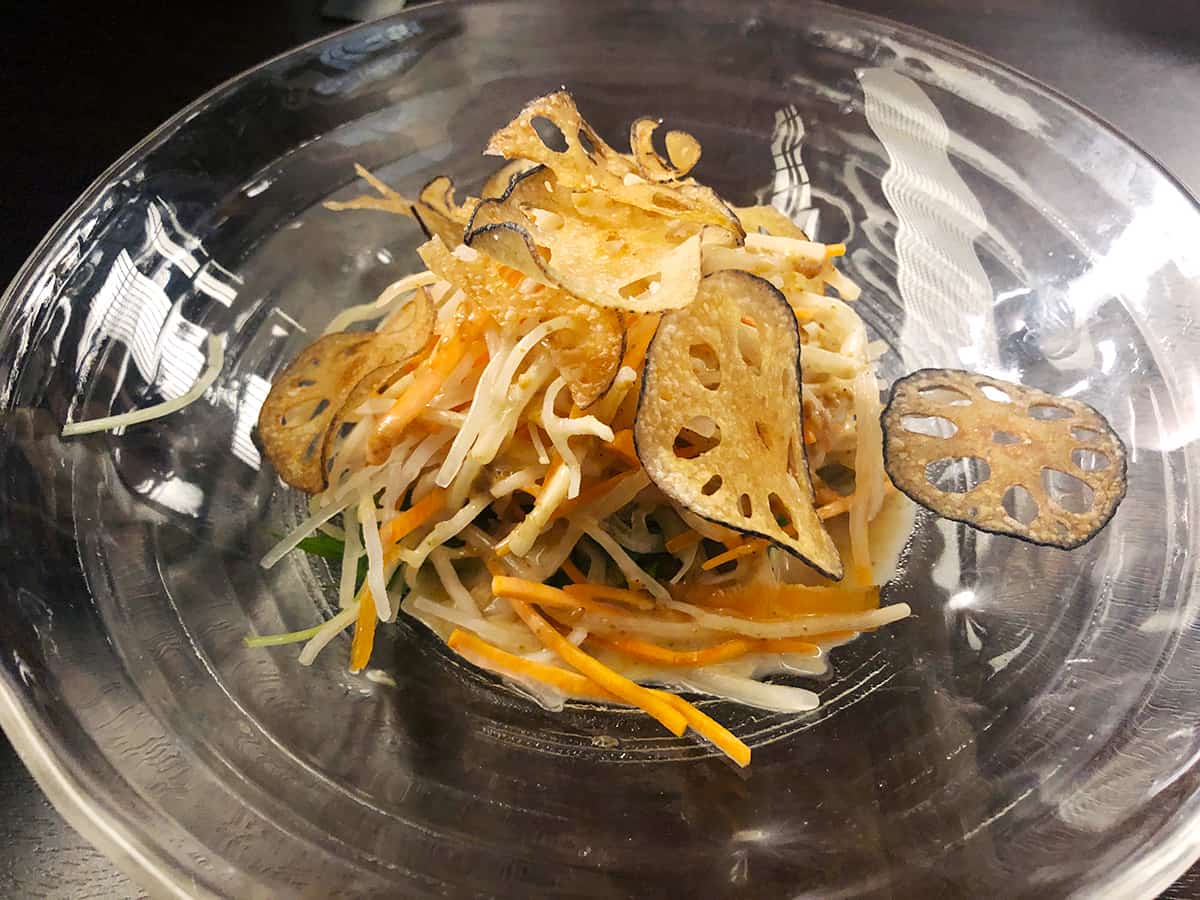 石川 金沢 おでん 黒百合|根菜サラダ