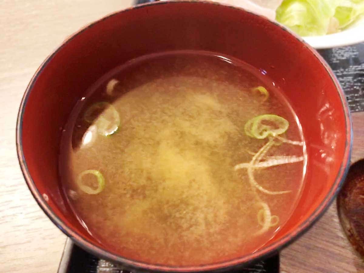 栃木 那須 ステーキハウス寿楽 本店|お味噌汁