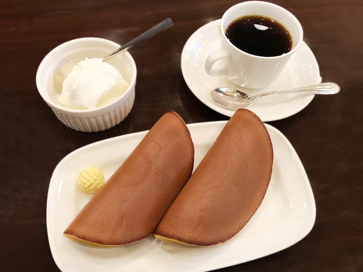 パステル2枚とコーヒーセット|神奈川 伊勢佐木町 文明堂茶館 ル・カフェ