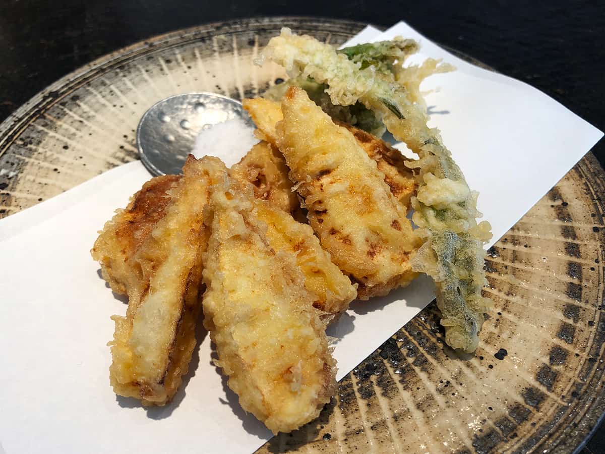 筍の天ぷら|東京 築地 手打ち蕎麦 成冨