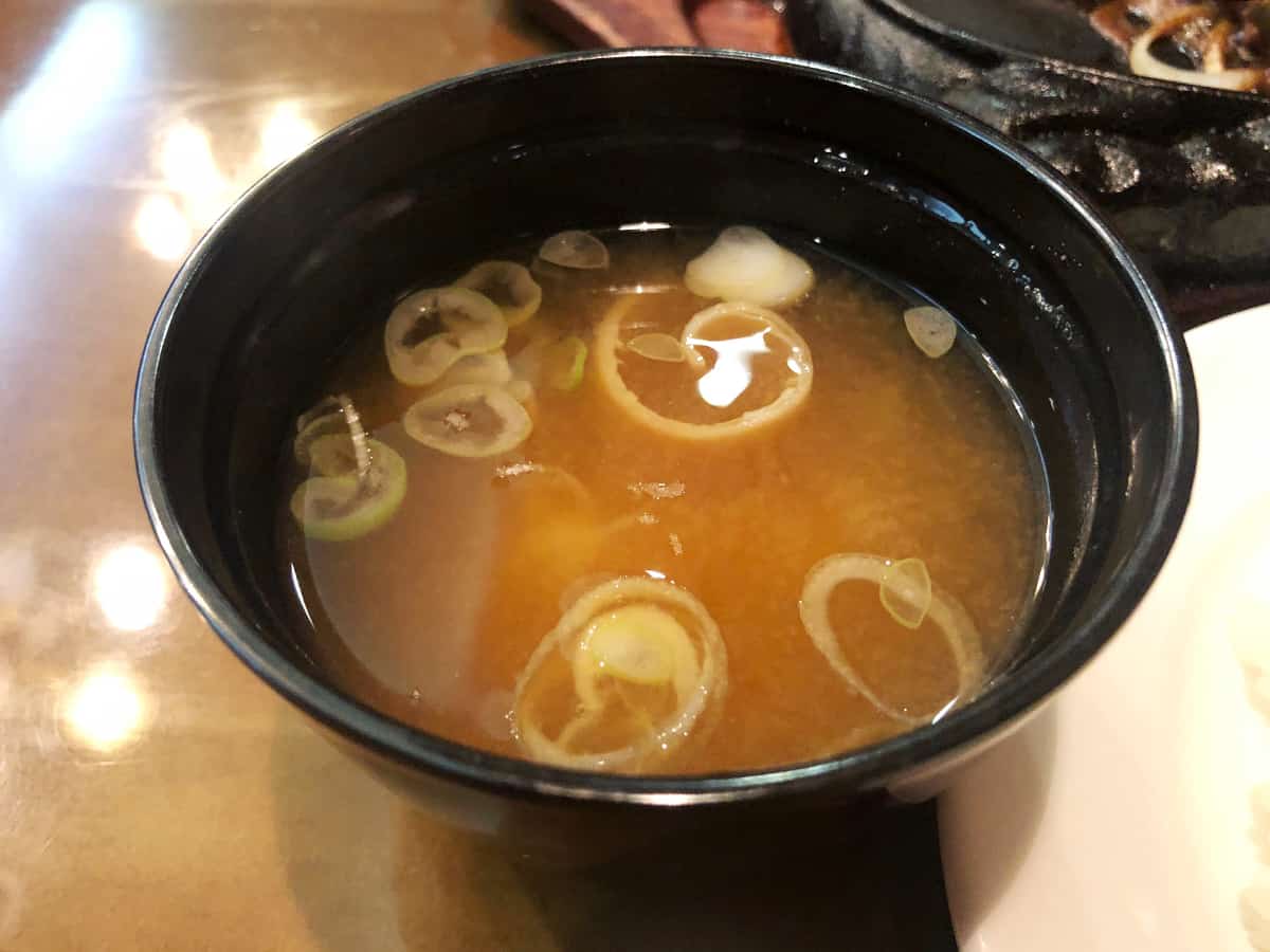 味噌汁|栃木 那須烏山 クローバーステーキハウス