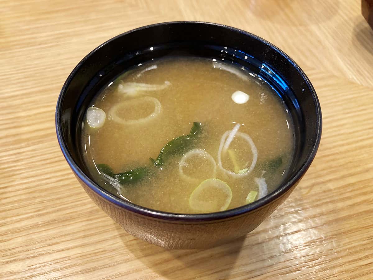 お味噌汁|東京 西国立 魚焼き 玉河