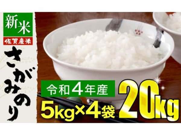 【新米】20㎏ 令和4年産さがみのり (5kg×4袋)|ふるなび