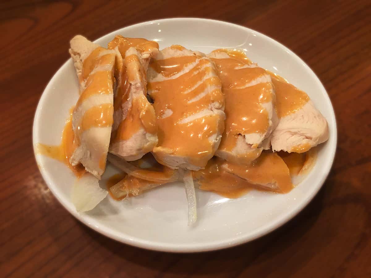 東京 新宿 餃子の福包 新宿店|蒸し鶏