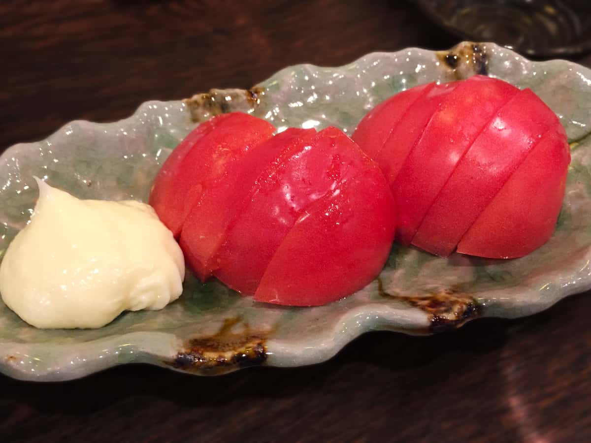 東京 築地 魚彩 まる富|冷やしトマト