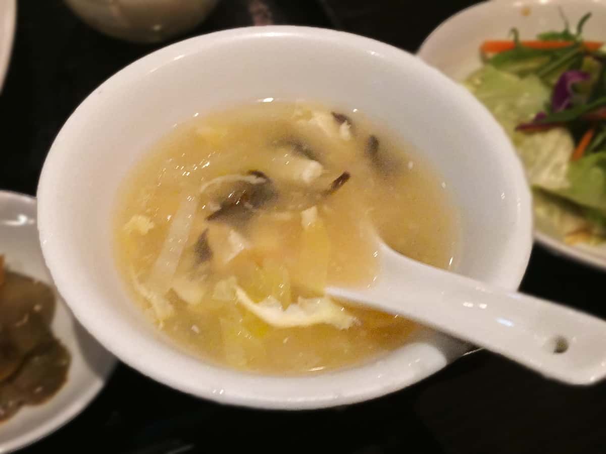東京 新宿 台湾料理 青葉|スープ