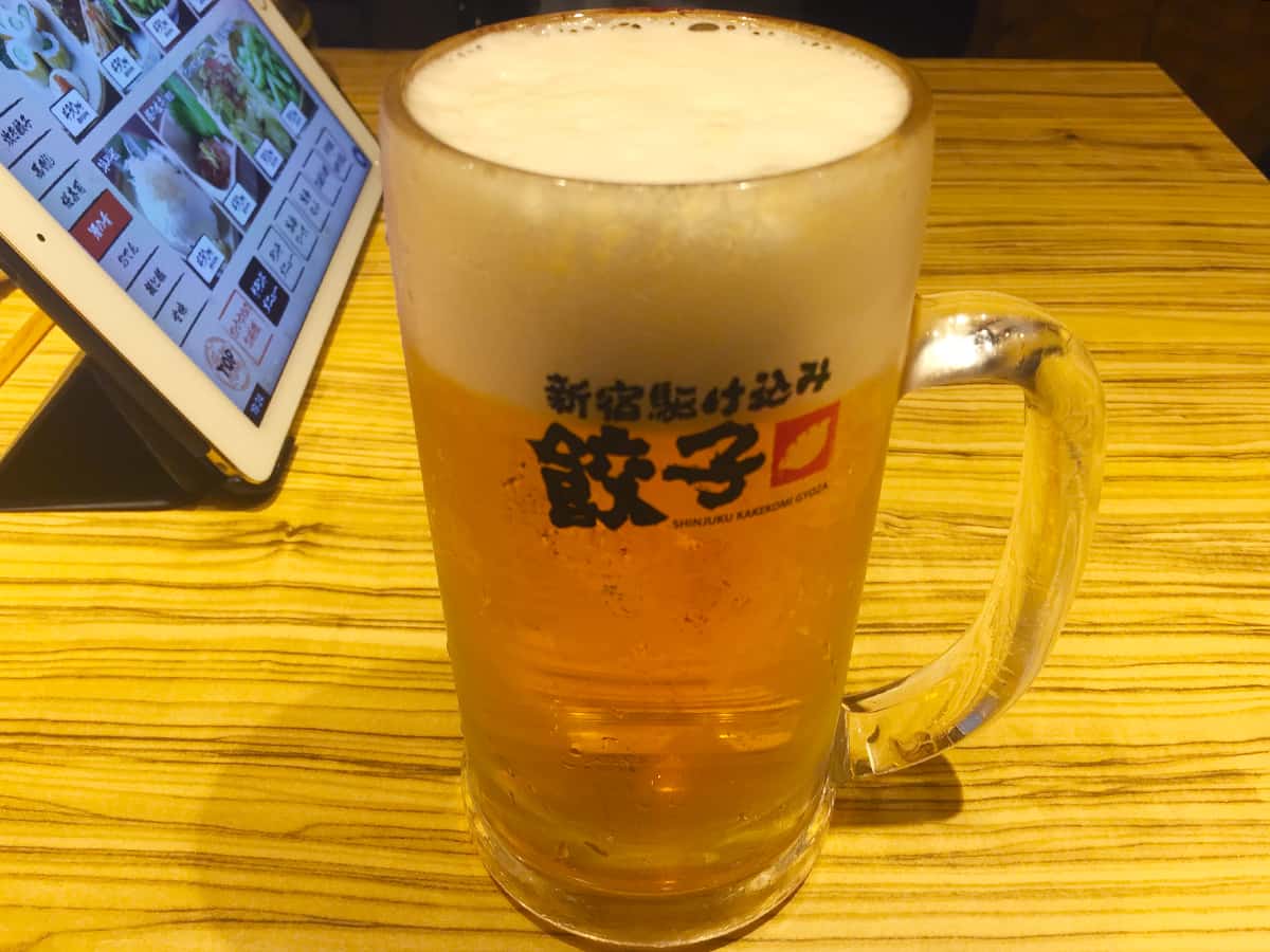 東京 新宿 新宿駆け込み餃子|ビール