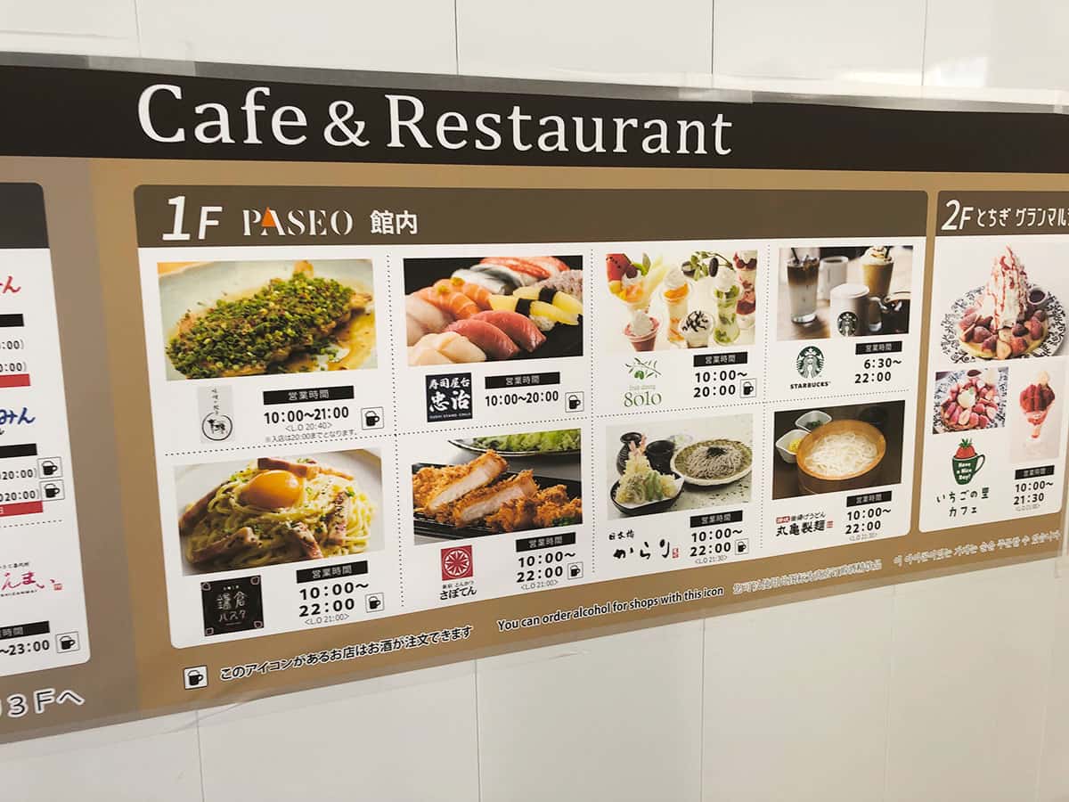 栃木 宇都宮 青源 パセオ店|パセオレストラン街