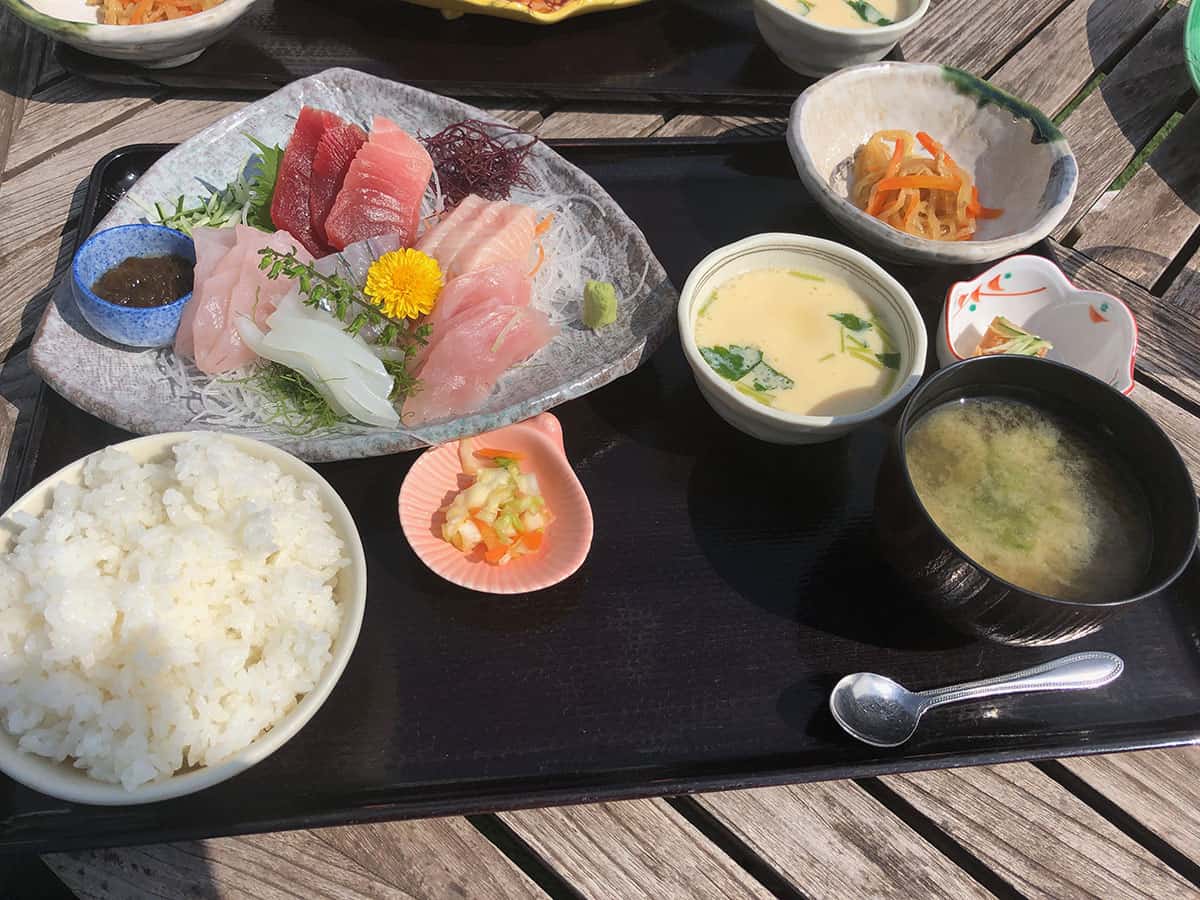 神奈川 三浦 松輪|刺身定食5種盛り