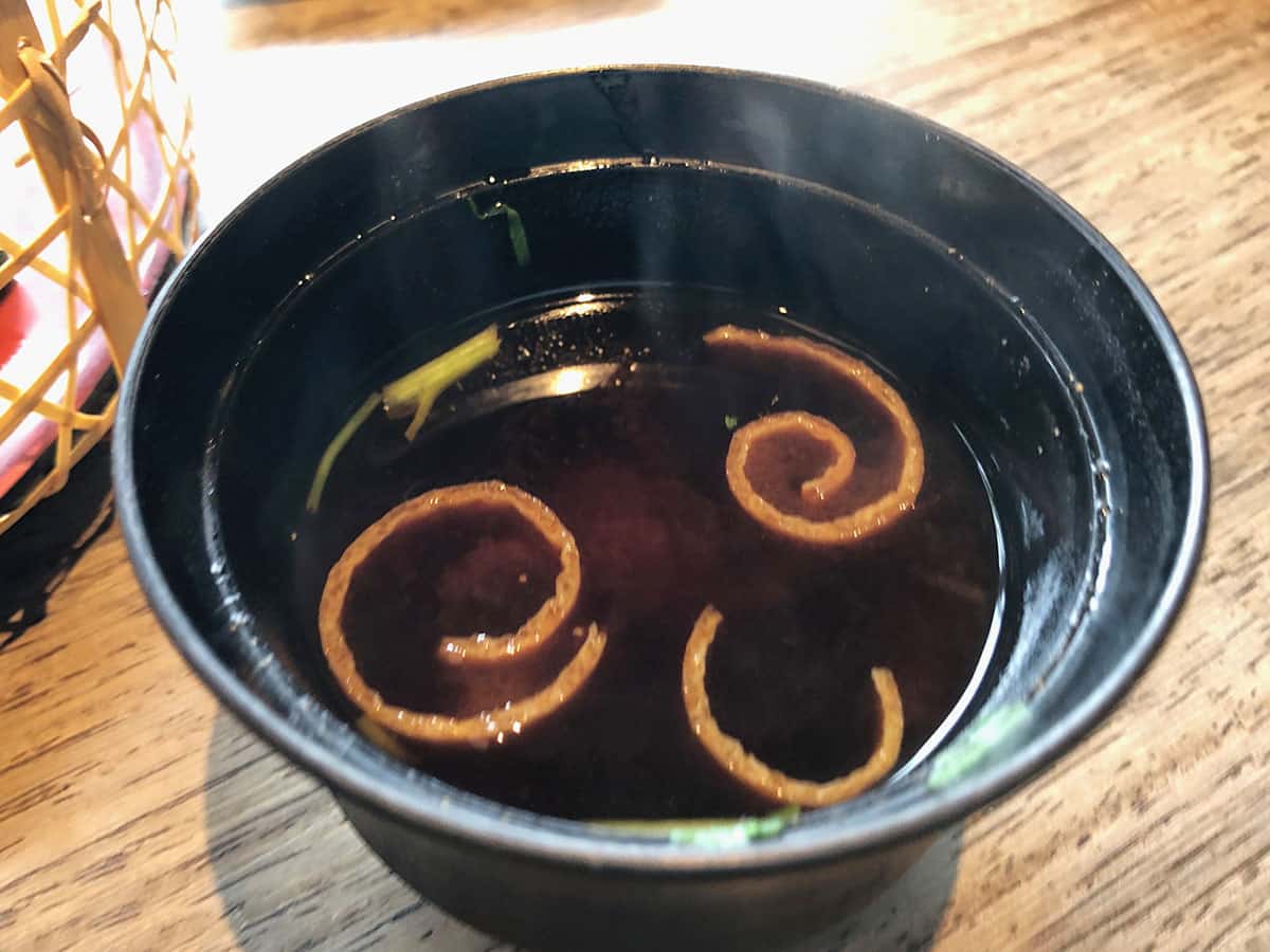 東京 上野 韻松亭|味噌汁