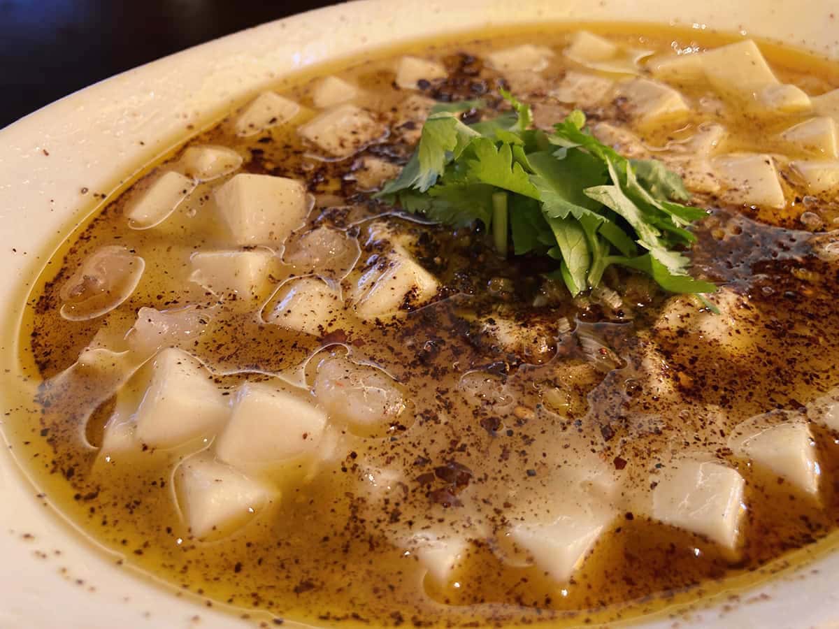 白い麻婆豆腐|群馬 吉岡 中国料理 竜苑