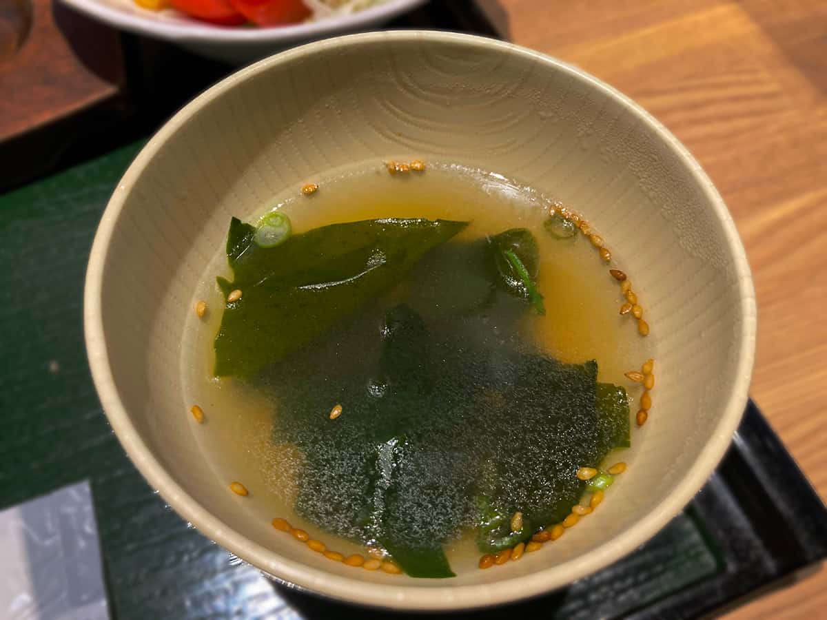 ワカメスープ|埼玉 飯能 肉丼本舗 (NIKUDON HONPO)