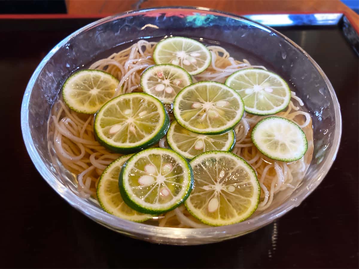 冷やしすだち蕎麦|そばきり 吾妻路