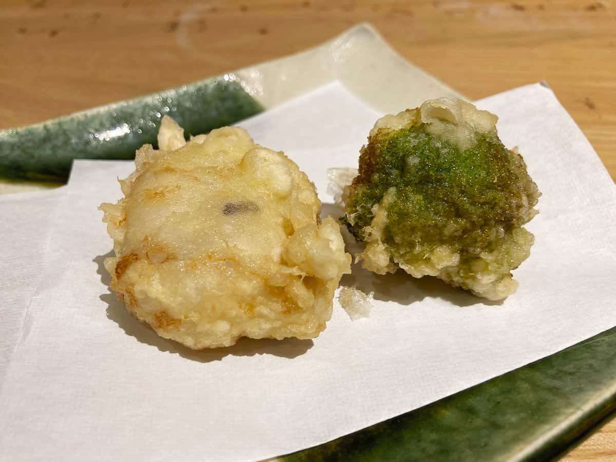 ふぐの天ぷら|東京 秋葉原 手打ち蕎麦切り 匠