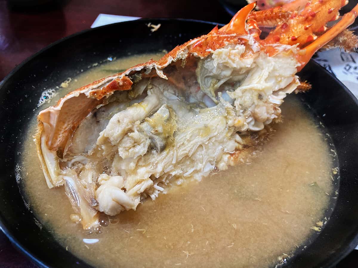 伊勢海老の味噌汁|徳島 徳島 海女料理 ししくい