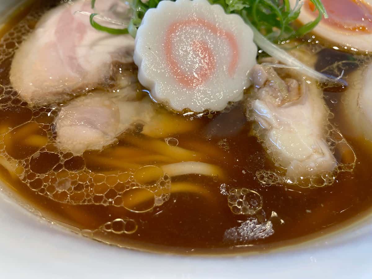 スープ|埼玉 鳩山 らぁ麺 花萌葱