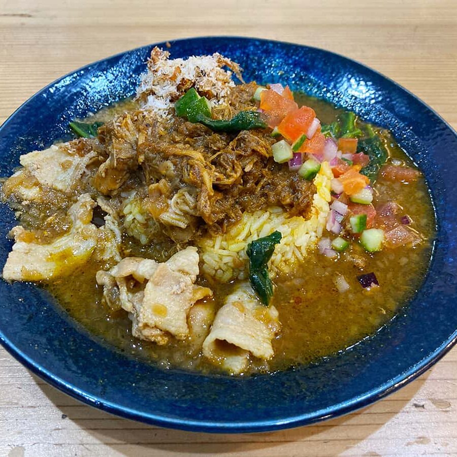 札幌スープカレー ガラク カレーうどん 和風だし カレーまぜ
