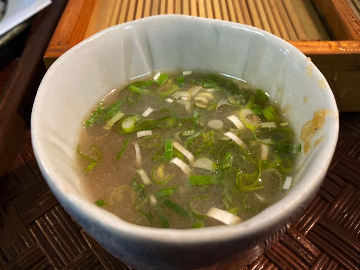 蕎麦湯|木挽庵