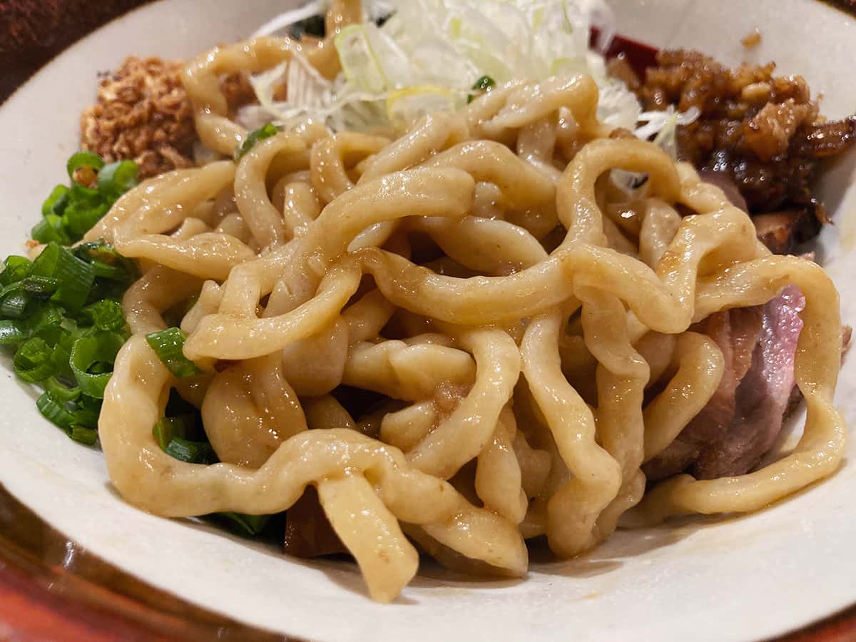 油そばの麺|長男、ほそのたかし