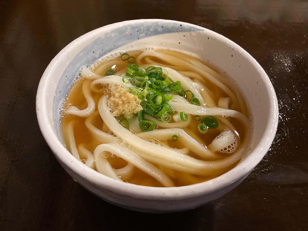 かけうどん|うどん酒場つくつくぼうし