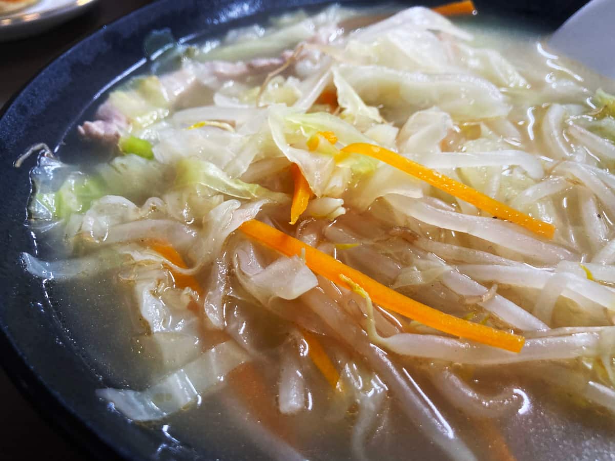 タンメンの具｜鈴蘭飯店