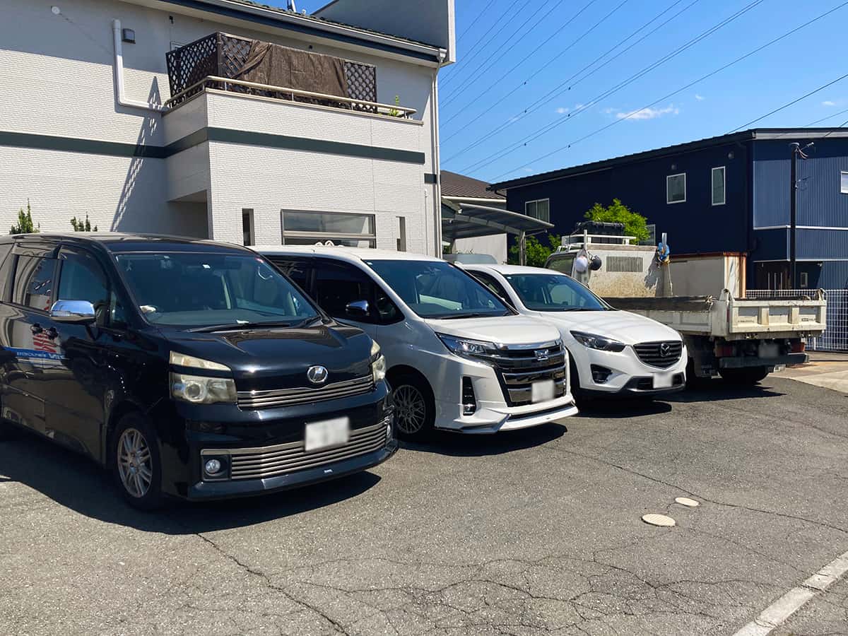 店舗前駐車場|らーめん西華