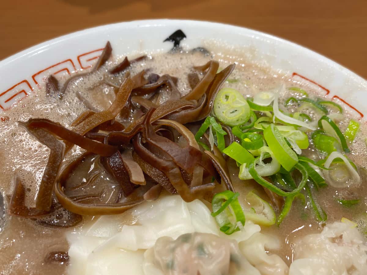 キクラゲと葱|博多ラーメン和