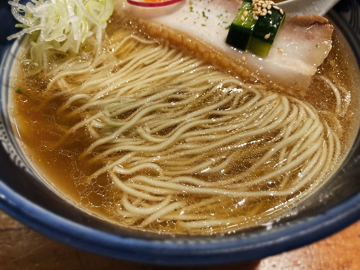 整麺されたラーメンの麺|なかご