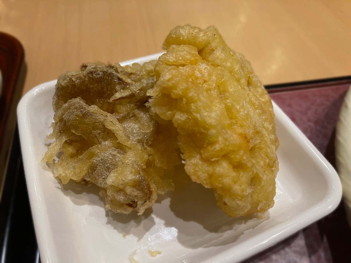 鶏天・舞茸天|うどん家 八重桜