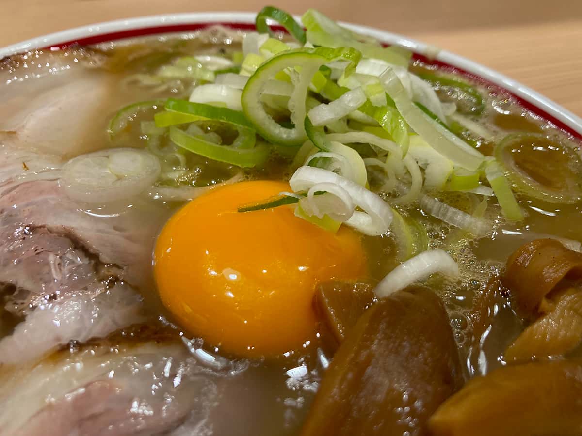 生卵と葱|東京煮干し らーめん玉 東京駅店