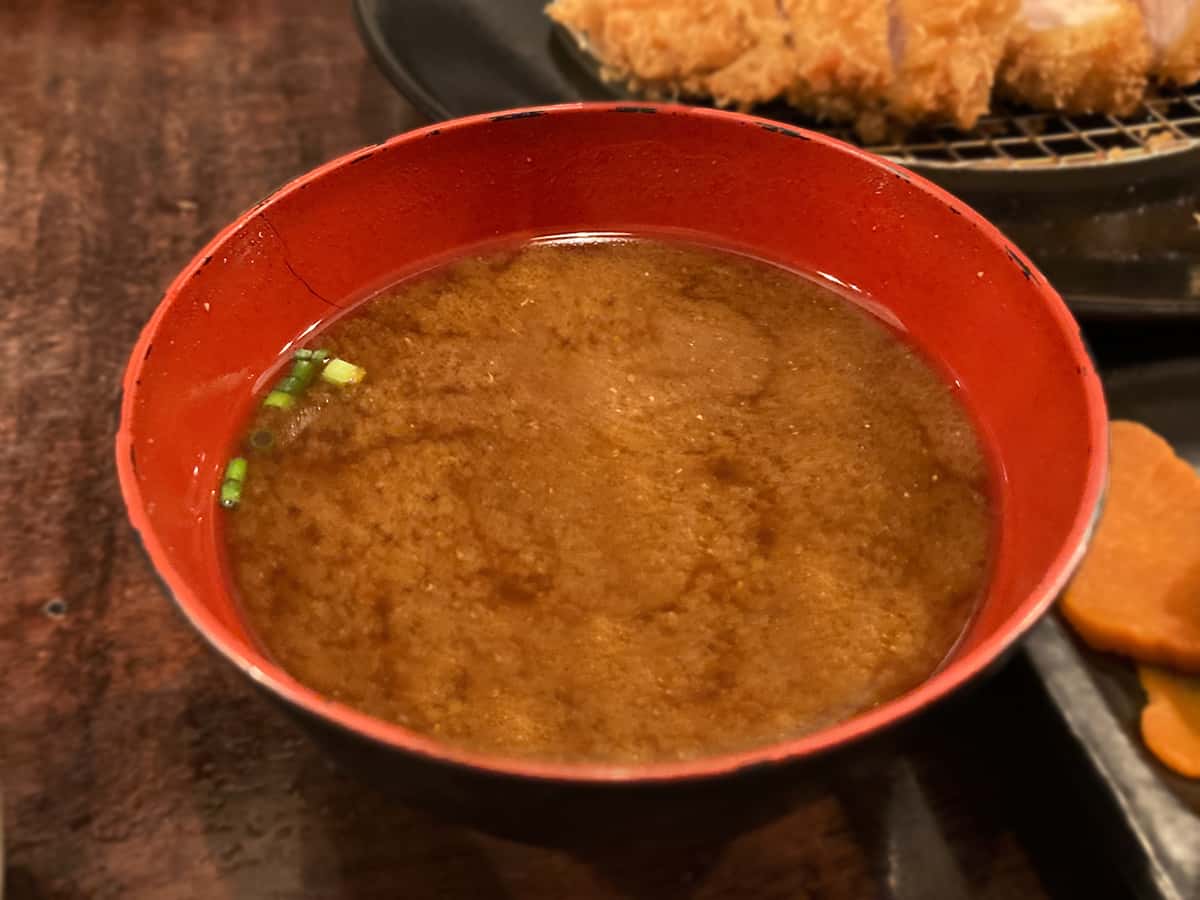 味噌汁|神楽坂とんかつ あげづき
