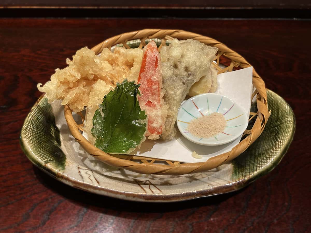旬菜の天ぷら|蕎麦料理處 萱