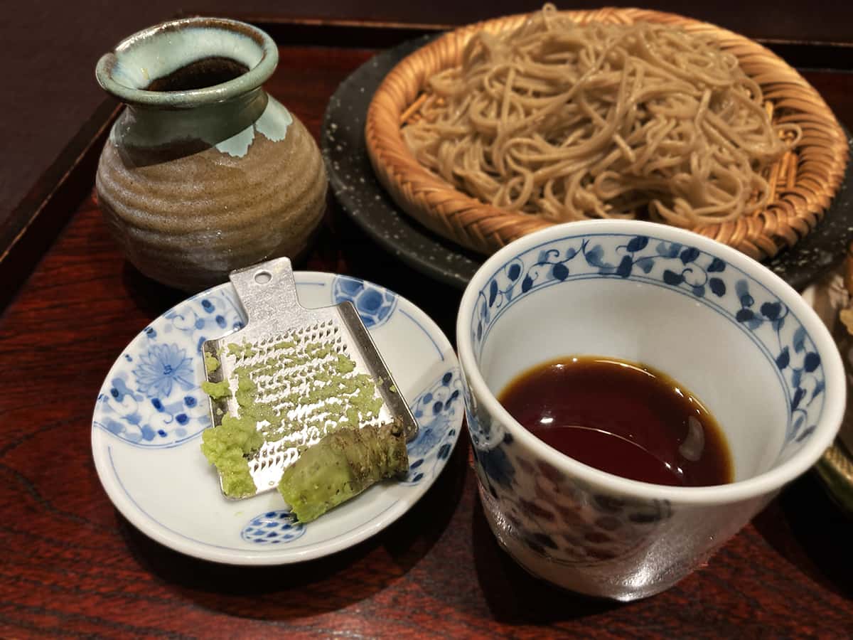 蕎麦汁と生わさび|蕎麦料理處 萱