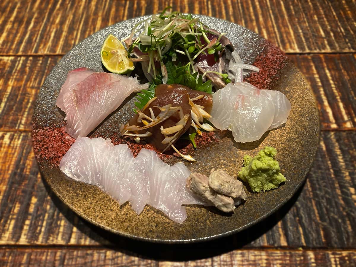 お造り盛り合わせ|炭問屋 だいだらぼっち 二の坊